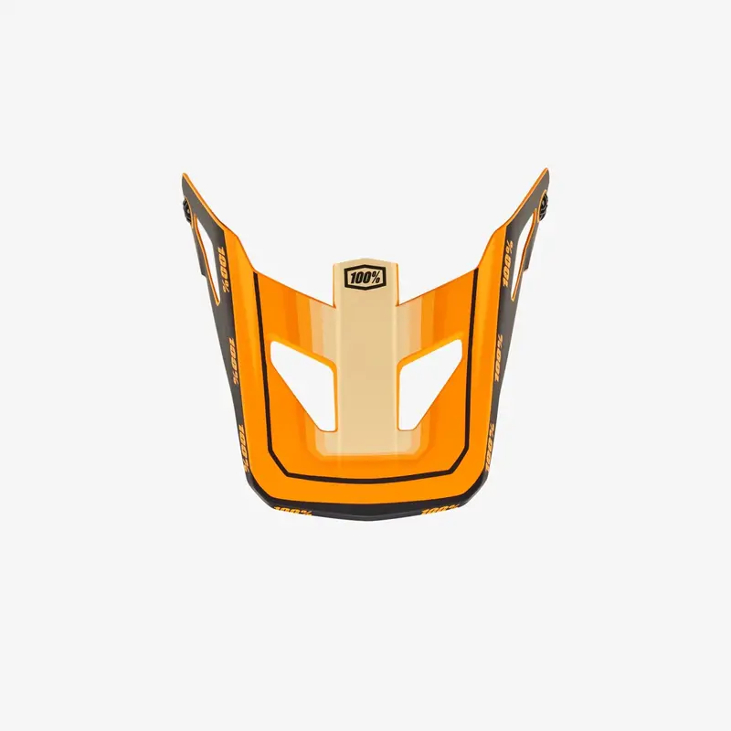100% Status Replacement Visor - Topenga Orange-Black - 2022 1