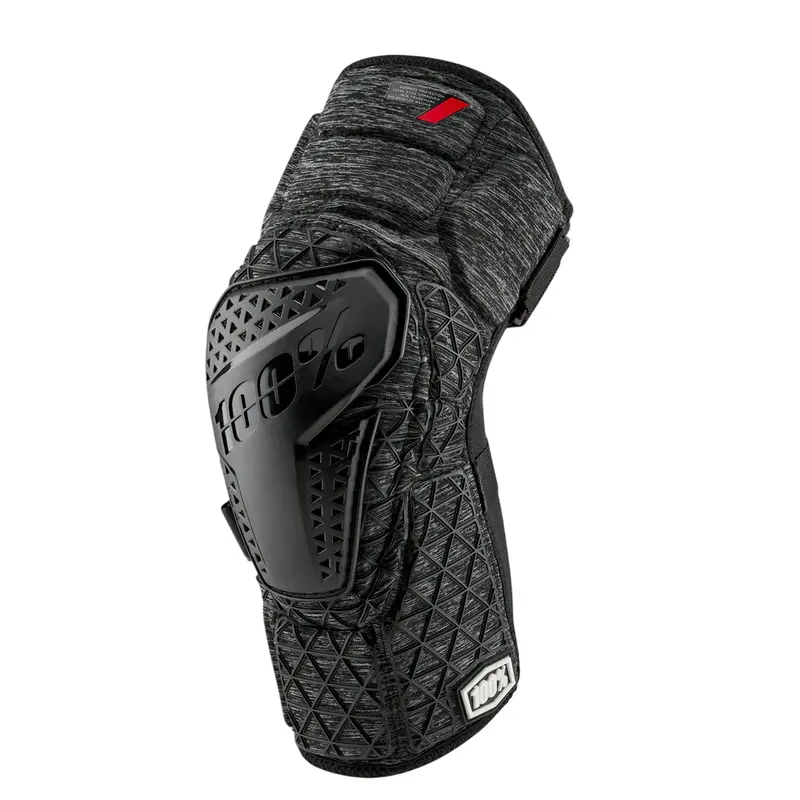 100% Surpass Knee Guard - Heather Gray-Black 1