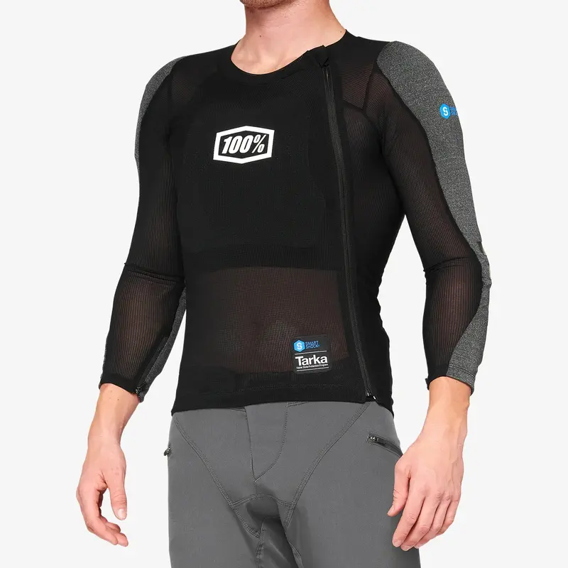 100% Tarka Long Sleeve Protection Vest - Black 1