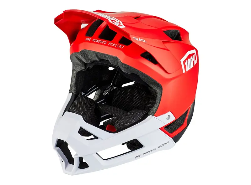 100% Trajecta Full Face Helmet - Red 1