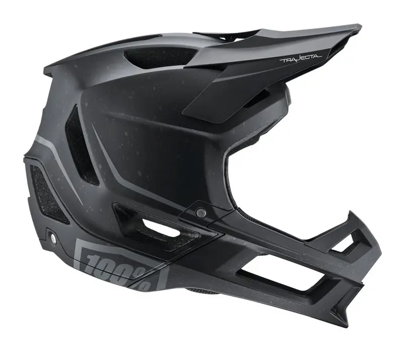 100% Trajecta Helmet - With Fidlock - Black - 2022 1