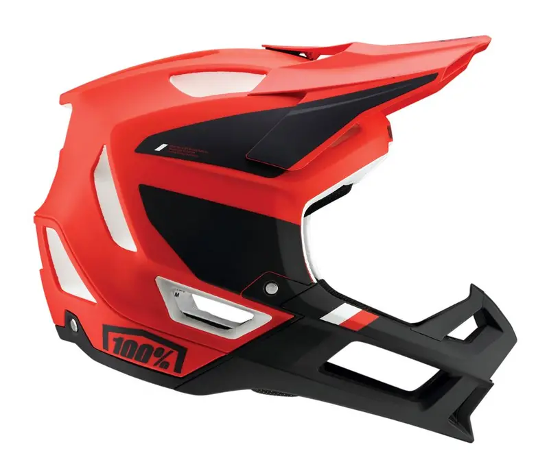 100% Trajecta Helmet - With Fidlock - Fluo Red - 2022 1