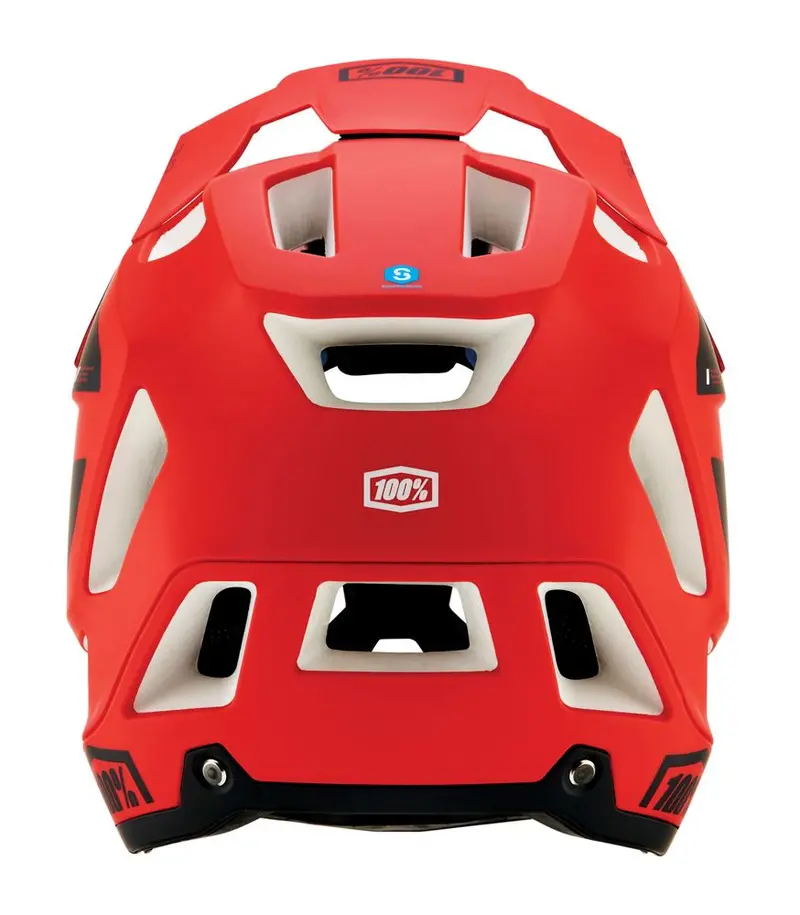 100% Trajecta Helmet - With Fidlock - Fluo Red - 2022 3