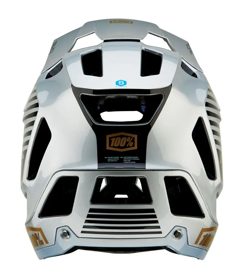 100% Trajecta Helmet - With Fidlock - Ranelagh Silver - 2022 3