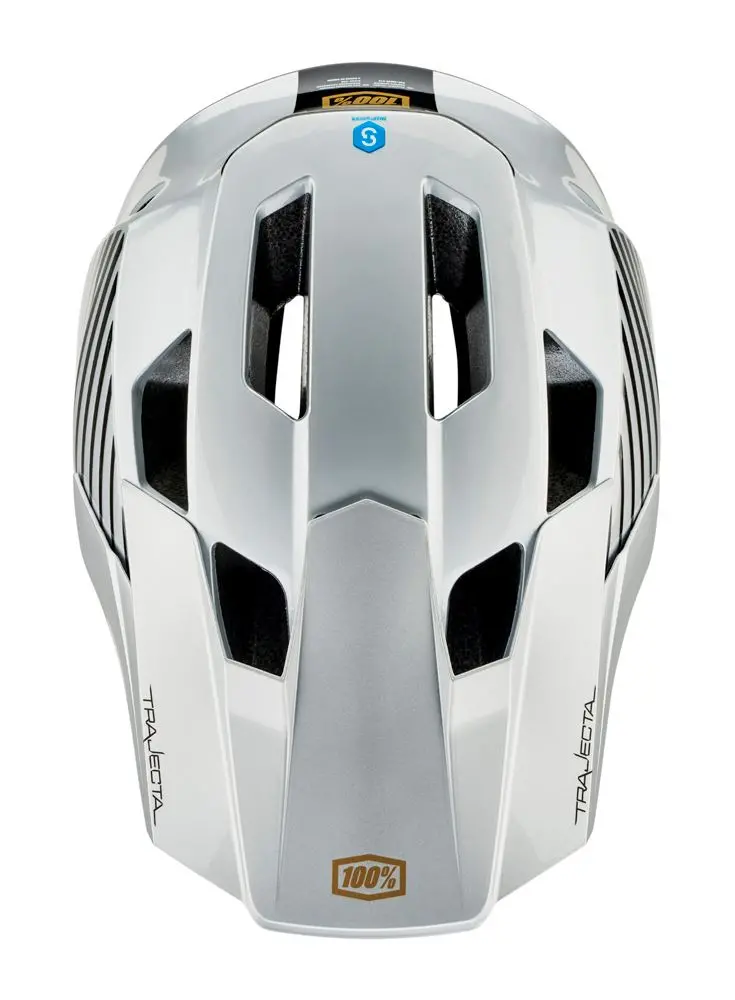 100% Trajecta Helmet - With Fidlock - Ranelagh Silver - 2022 4