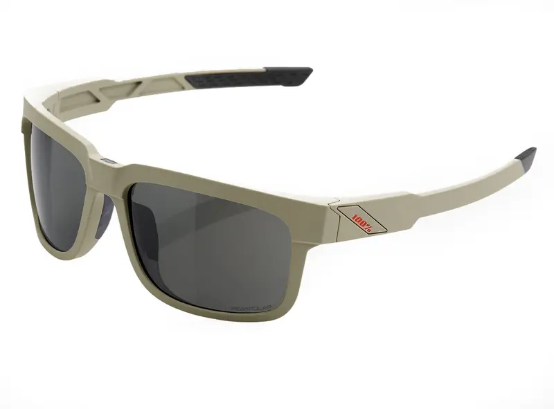 100% Type-S - Soft Tact Quicksand Performance Sunglasses - Gray Peakpolar Lens 1
