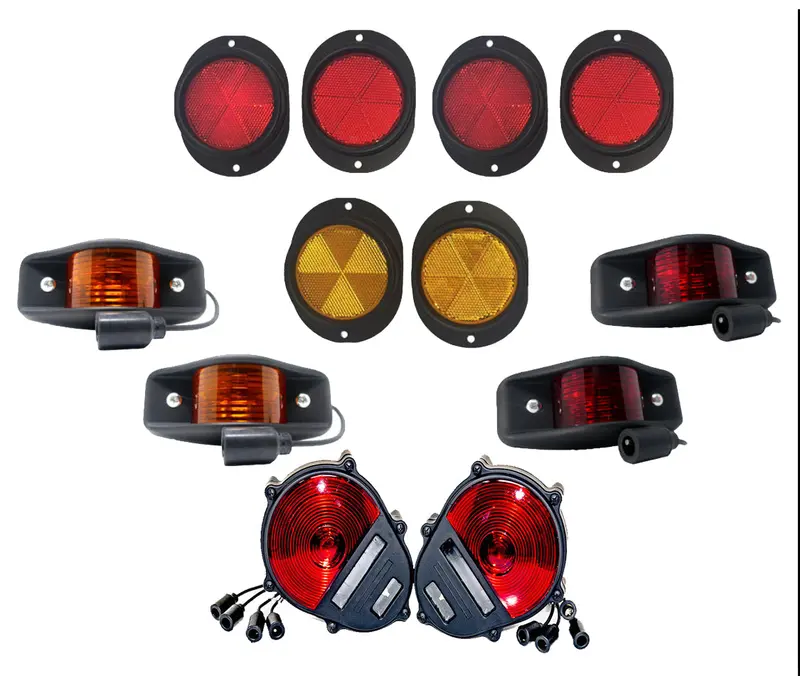 12 Piece Lights And Reflectors Kit For Military Trailers - M1101 M1102 1