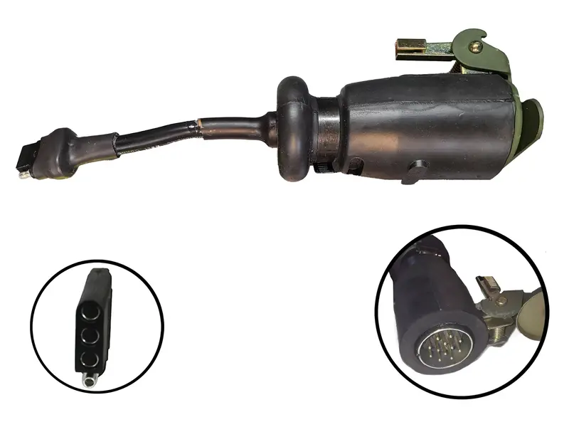 12 Pin To 4 Pin, Cable (E), 13" Adapter From Any Military Wheeled Vehicle To Civilian Trailer With Flat 4 Connection 1