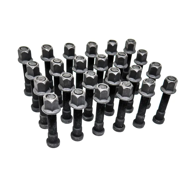 12Pk Or 24Pk Military Humvee Wheel Connecting Bolts And  Flanged Nuts 1/2-20X2 1/8  5306-01-417-2467 Rim Bolt 1