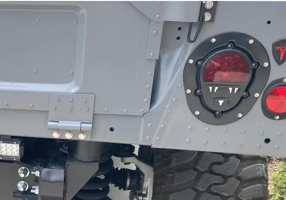 2 Black Stop Turn Tail Lights - Signal Brake Stop Turn Light Assembly - Black - 24V - Universal For Military Wheeled Vehicles And Humvee 1