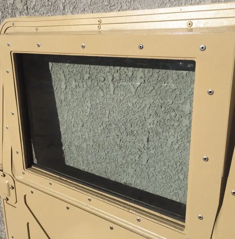 2 Clear 5/8" Pc Fits M998 Humvee X-Door Replacement Window Hmmwv 1