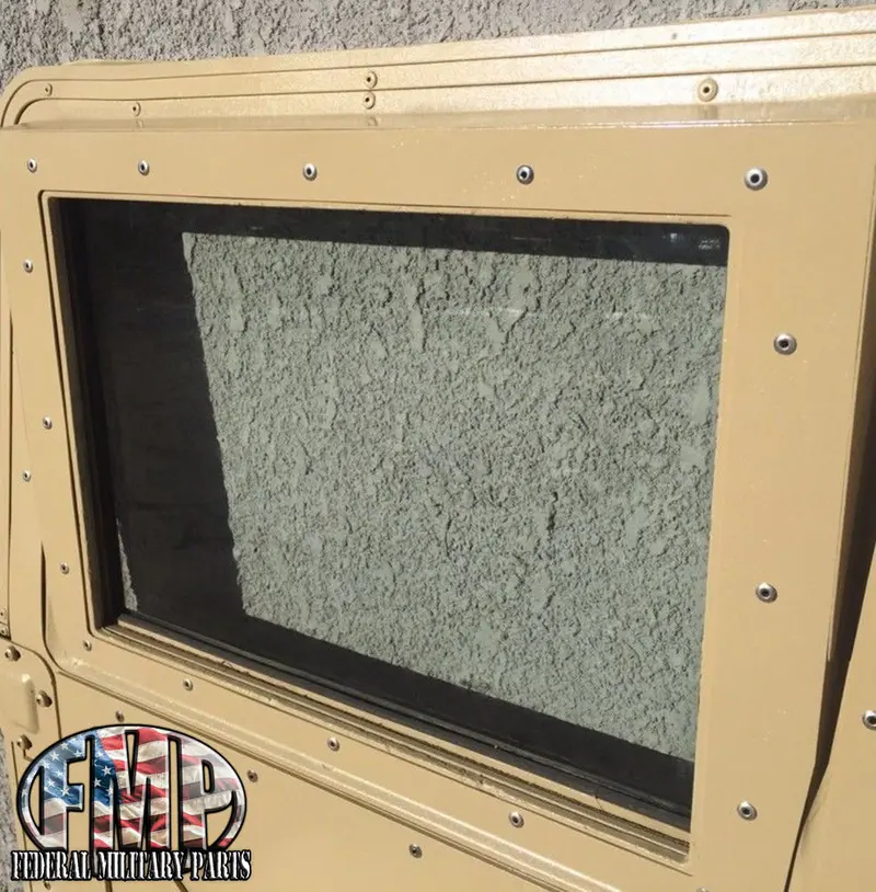 2 Clear 5/8" Pc Fits M998 Humvee X-Door Replacement Window Hmmwv 2