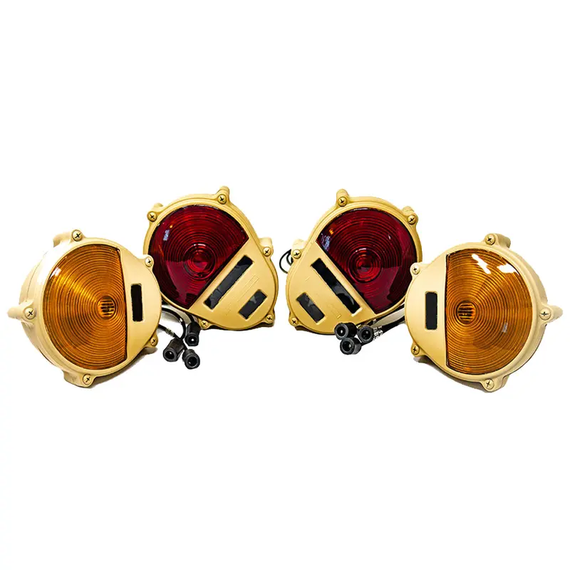 2 Front And 2 Rear Turn Signal Light Assemblies.  Four Pieces Total. Color Choice For Military Humvee 1