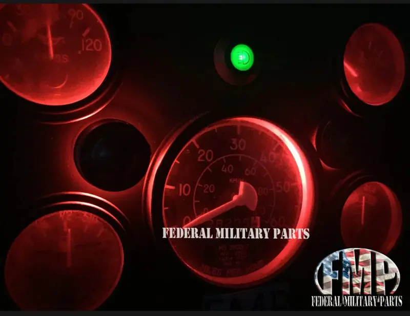 2 Pack Red Dash Bulbs - 24V Led, Fits Military Humvee M998 1