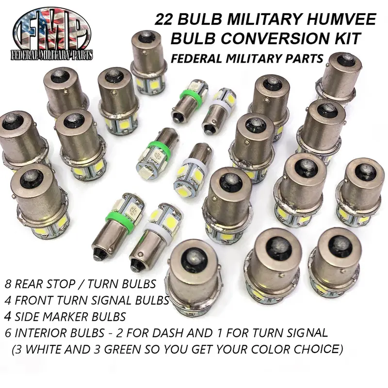 22 Bulb L.E.D. Conversion Kit - Replacement Bulbs For The Military Humvee Hmmwv 2