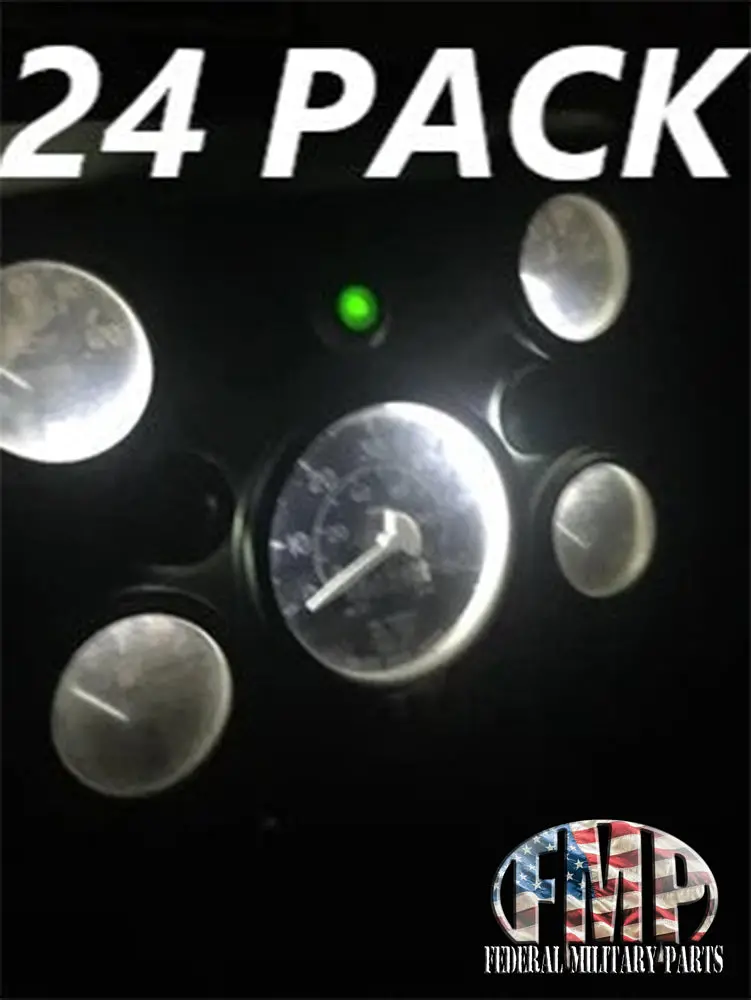 24 Pack Hmmwv Led Cool White Dash Bulbs 24V Led Replacement Lamp Lights For M998 2