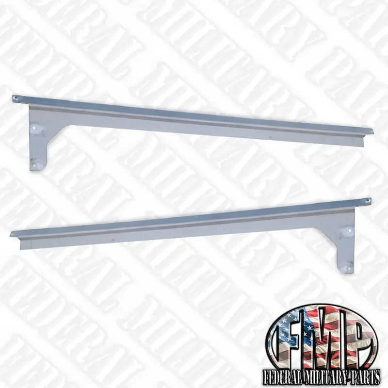 2Nd Gen. Roof Side Rail Pair With Built-In Door Gap Filler, 2-Door Or 4-Door, Fits Humvee 1