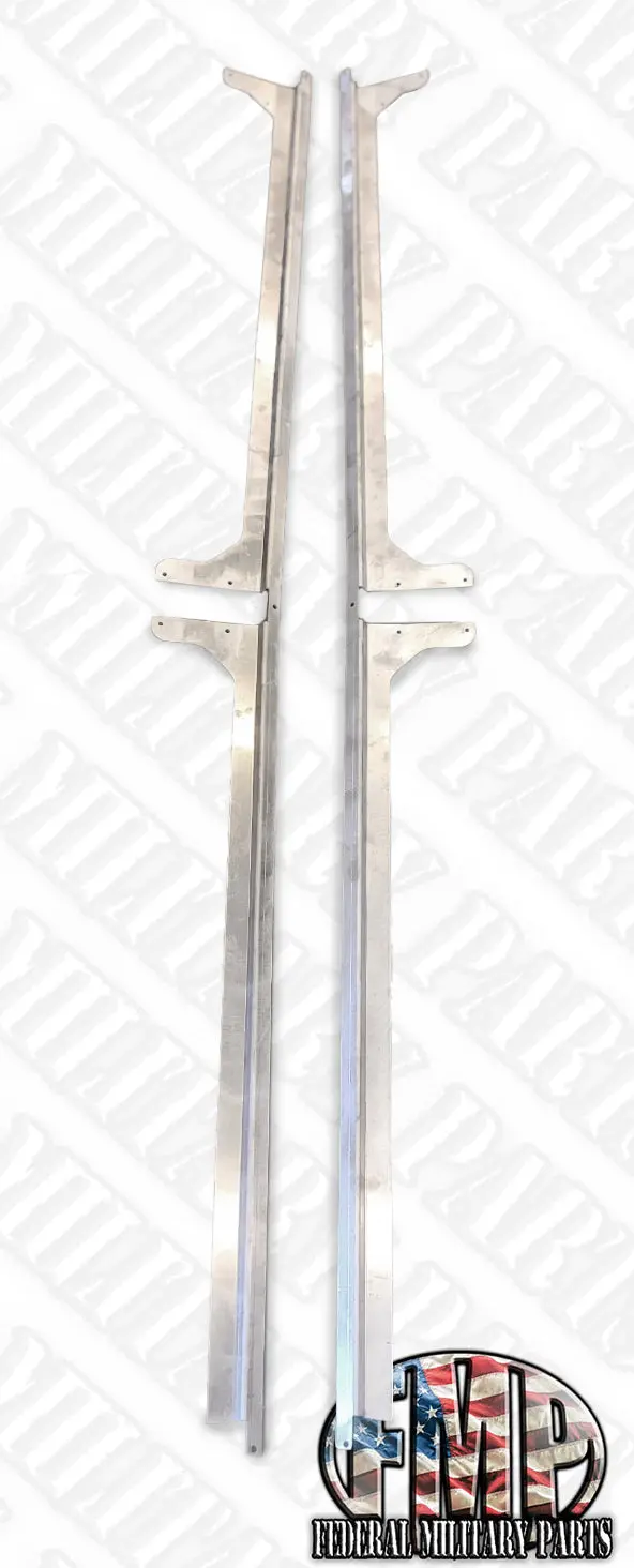 2Nd Gen. Roof Side Rail Pair With Built-In Door Gap Filler, 2-Door Or 4-Door, Fits Humvee 2
