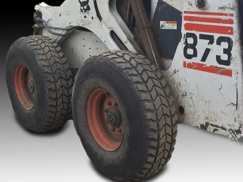 37" Bobcat Tires On 16.5" Rims And Run Flat Puncture Proof Inserts - Set Of 4 1
