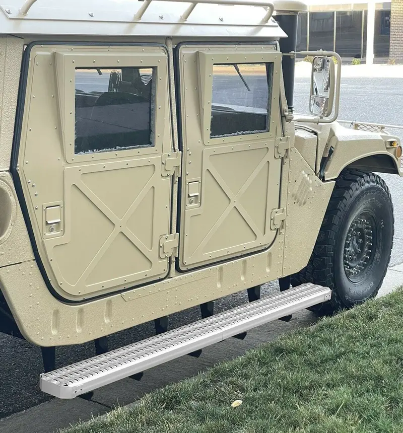 4-Man Tactical Combat Foot Rails Aluminum Running Boards Fits Humvee, Pair 1
