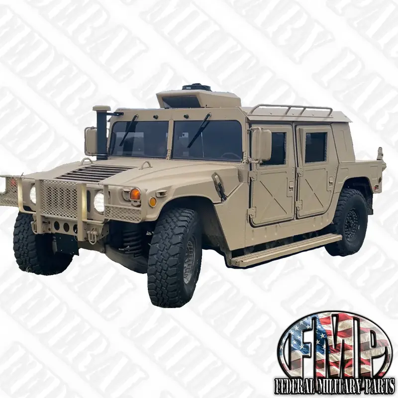 4-Man Tactical Hard Top Roof - 3 Piece Kit- For Military Humvee 1/4” Thick 1