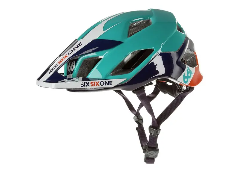 661 Evo Am Tres Mtb Helmet  - Orange-Blue - 2017 1