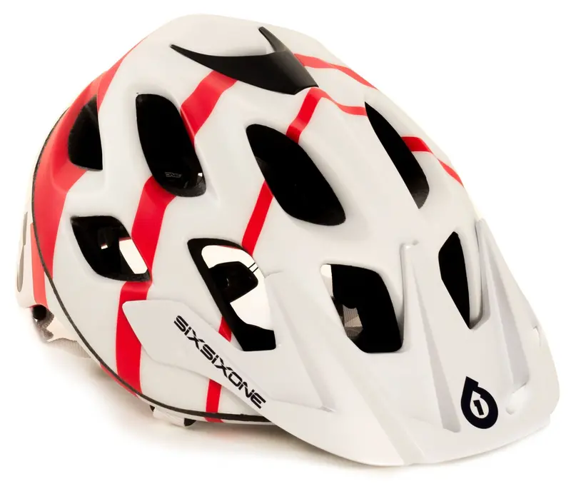 661 Recon Stryker Mtb Helmet - White-Red 1