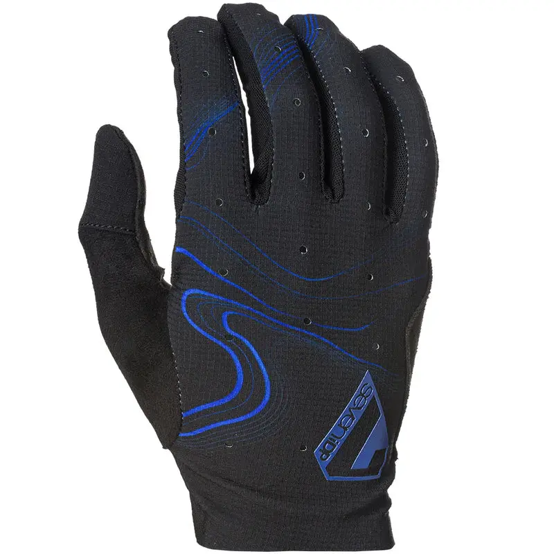 7 Idp Control Mtb Glove - Black-Blue Pinstripe 1