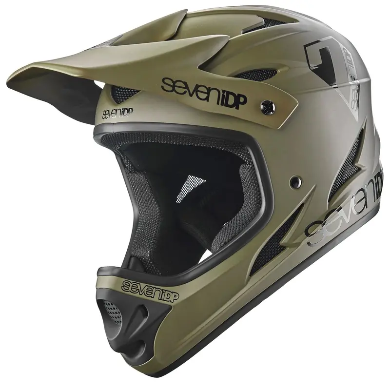 7 Idp M1 Full Face Helmet - Army Green - 2022 2