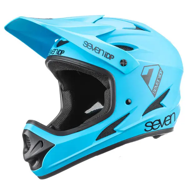7 Idp M1 Full Face Helmet - Matt Blue 4