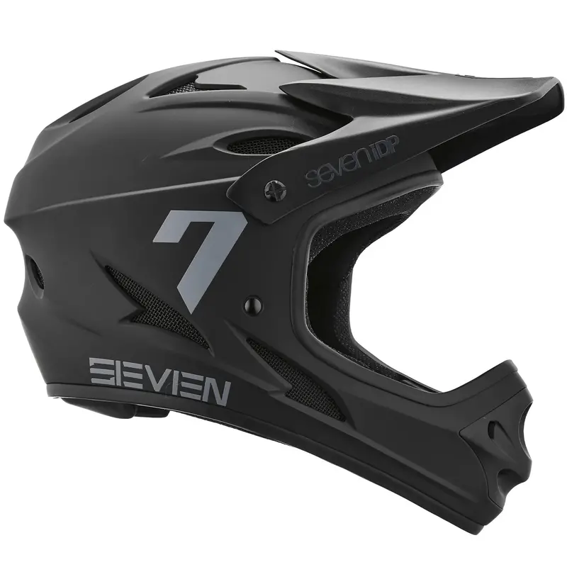 7 Idp M1 Full Face Helmet - Matte Black 1