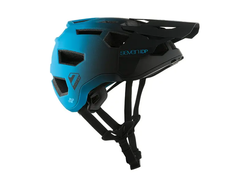 7 Idp Project 21 Pro Trail Mtb Helmet - Matt Blue-Black Fade 1