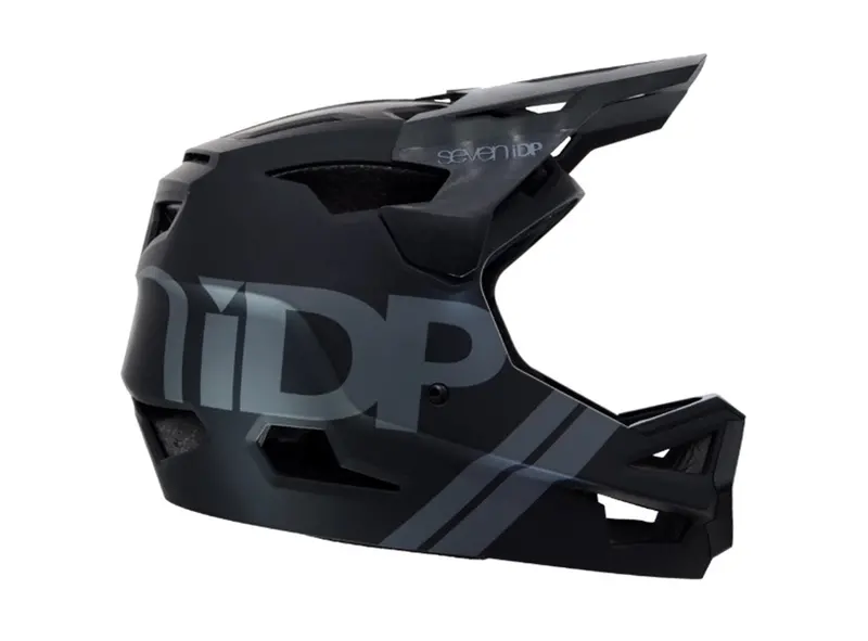 7 Idp Project.23 Abs Full Face Helmet - Matt Black-Gloss Black 1