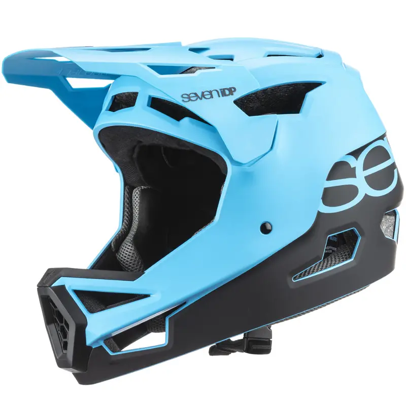 7 Idp Project 23 Abs Full Face Helmet - Matt Ocean Blue-Black 1
