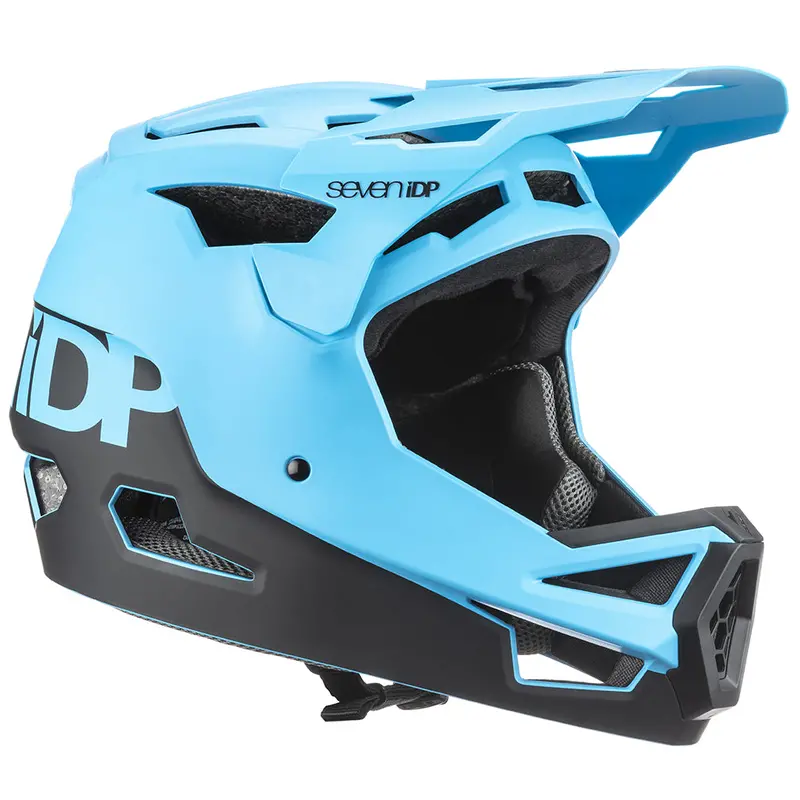 7 Idp Project 23 Abs Full Face Helmet - Matt Ocean Blue-Black 3