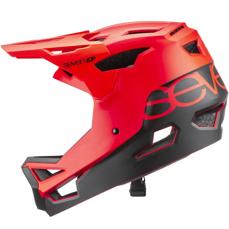 7 Idp Project 23 Abs Full Face Helmet - Matt Thruster Red-Black 2