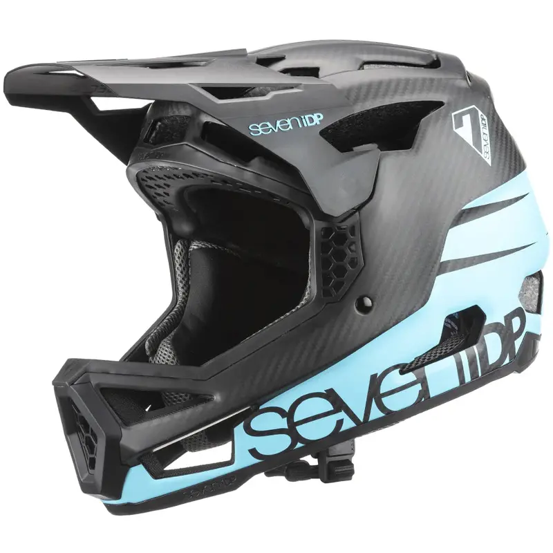 7 Idp Project 23 Carbon Full Face Helmet - Matt Ice Blue-Black 1