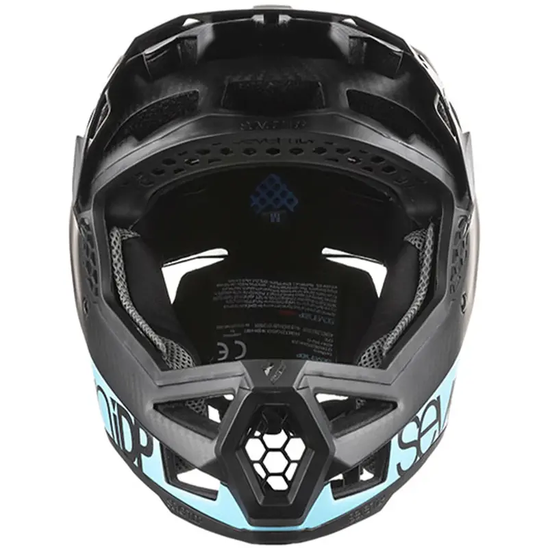 7 Idp Project 23 Carbon Full Face Helmet - Matt Ice Blue-Black 4
