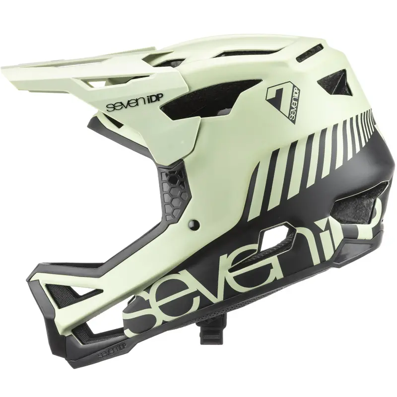 7 Idp Project 23 Fiberglass Full Face Helmet - Glacier Green-Black 1