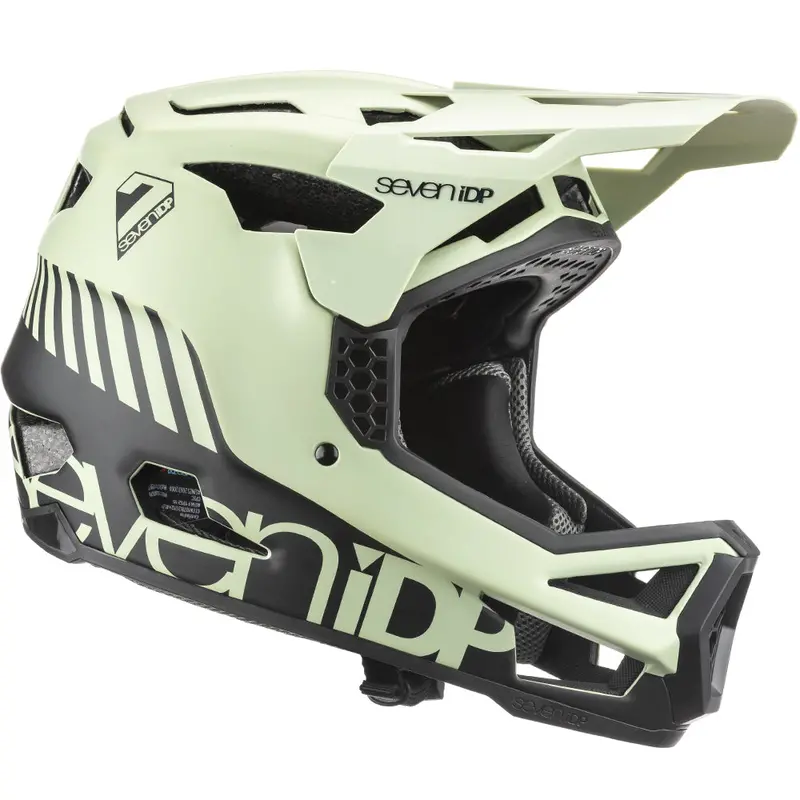 7 Idp Project 23 Fiberglass Full Face Helmet - Glacier Green-Black 3