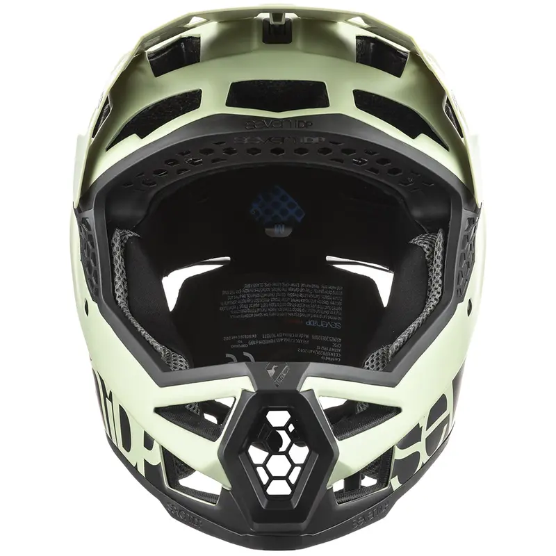7 Idp Project 23 Fiberglass Full Face Helmet - Glacier Green-Black 4