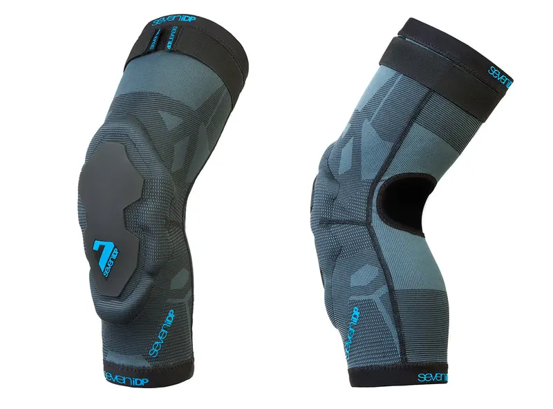 7 Idp Project Knee Pads - Black-Blue-Gray 1