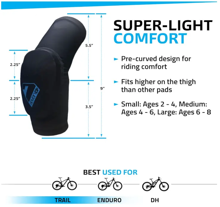 7 Idp Transition Knee Pads - Kids - Black 3