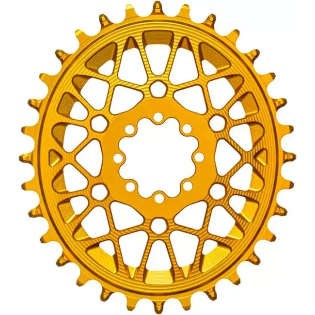 Absolute Black Oval Sram T-Type Dm 8-Hole Boost Chainring - Gold 1