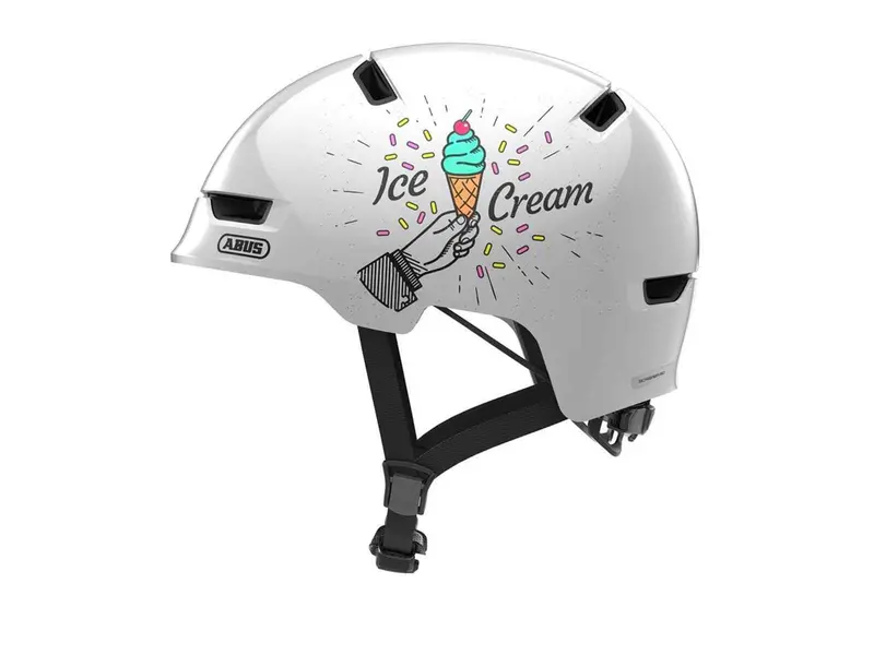 Abus Scraper Kid 3.0 Helmet - Ice Cream - Shiny White 1