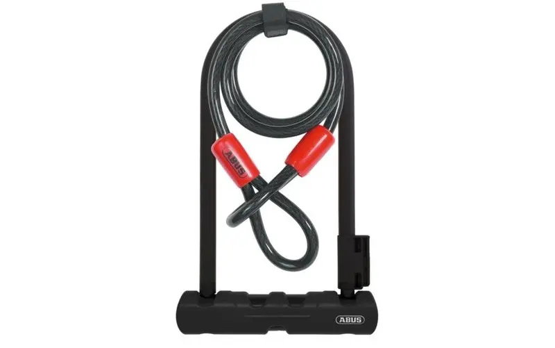 Abus U-Lock - Ultra 410 Mini Ls (7”) + Cobra 10/120 - 410/150Hb180 Sh34 - Black 1
