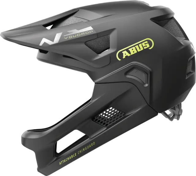 Abus Youdrop Full Face Kids Helmet - Velvet Black 1