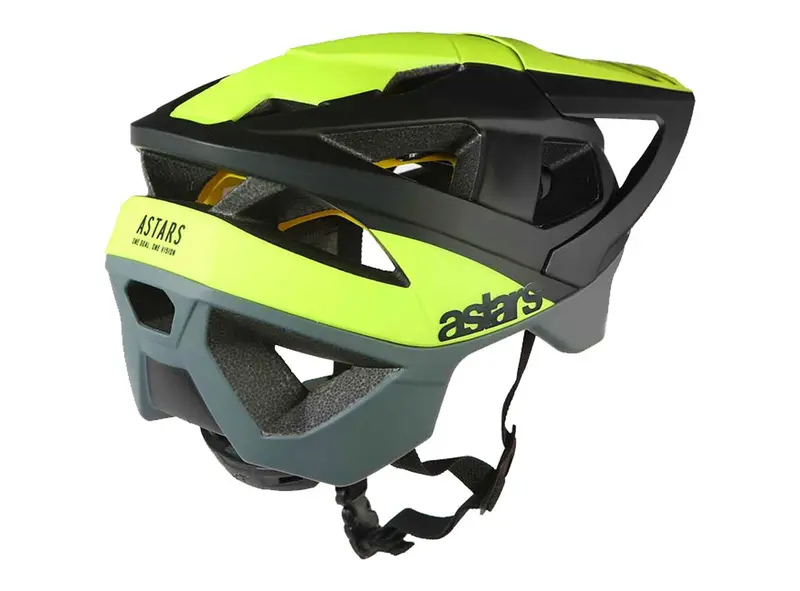 Alpinestars Vector Tech Polar Mtb Helmet - Black-Yellow 1