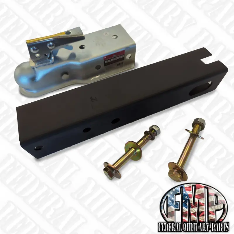Ball Hitch Conversion From Pintle Hitch To 2” Ball Hitch For M1101 And M1102 Military Trailer 2