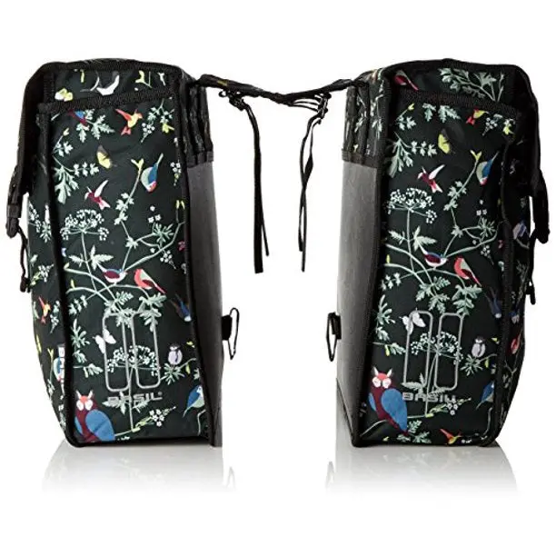 Basil Wanderlust Double Pannier Bag - Charcoal 2
